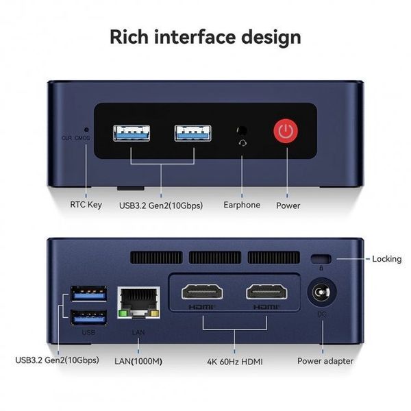 Неттоп Beelink Mini S12 8Gb/256Gb 483333 фото