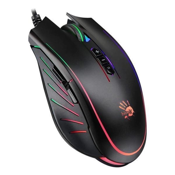 Миша Bloody Q81 Neon XGlide Curve Black 296169 фото