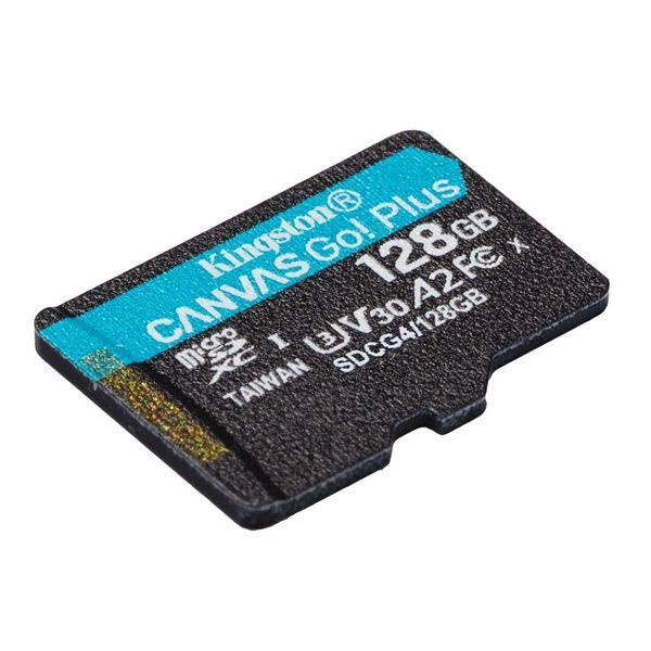 Карта пам`яті MicroSDXC 128GB UHS-I/U3 Class 10 Kingston Canvas Go! Plus R200/W200MB/s (SDCG4/128GBSP) 550112 фото