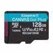 Карта пам`яті MicroSDXC 128GB UHS-I/U3 Class 10 Kingston Canvas Go! Plus R200/W200MB/s (SDCG4/128GBSP) 550112 фото 1