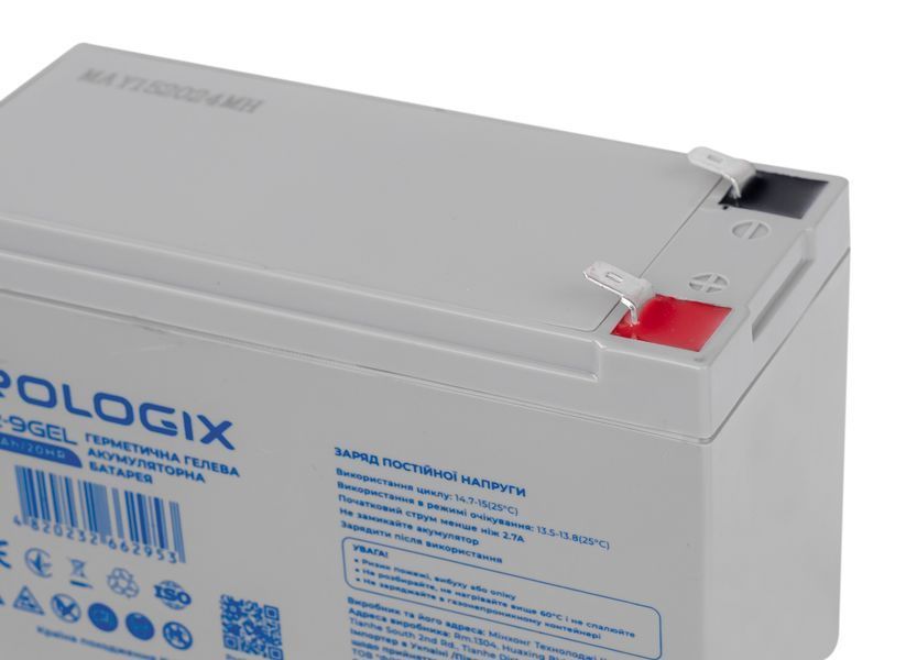 Акумуляторна батарея Prologix 12V 9AH (PL12-9GEL) GEL 513905 фото