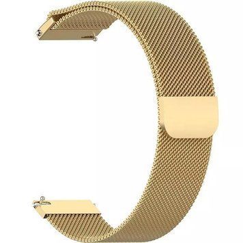 Ремінець BeCover Milanese Style для Samsung Galaxy (20mm)/Watch 5/ Watch 4 40/44mm/Watch 4 Classic 42mm/Watch Active/Active 2 40/44mm/Watch 3 41mm/Gear S2/Classic/Gear Sport Gold (707674) 425907 фото