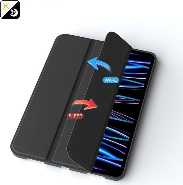 Чохол-книжка BeCover Tri Fold Soft TPU Silicone для Apple iPad Pro 11" M4 2024 Black (711744) 558404 фото