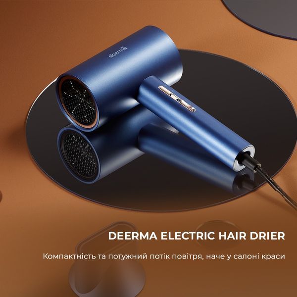 Фен Deerma DEM-CF15W Blue 434033 фото