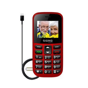 Мобільний телефон Sigma mobile Comfort 50 Easy Red (4827798585221) 541134 фото