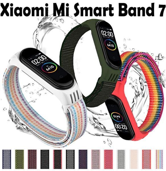 Ремінець BeCover Nylon Style для Xiaomi Mi Smart Band 7 Green-Yellow (707660) 425474 фото