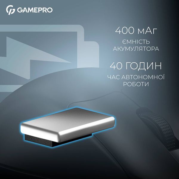 Миша бездротова GamePro Asgard Surt Black (GM017B) 561407 фото
