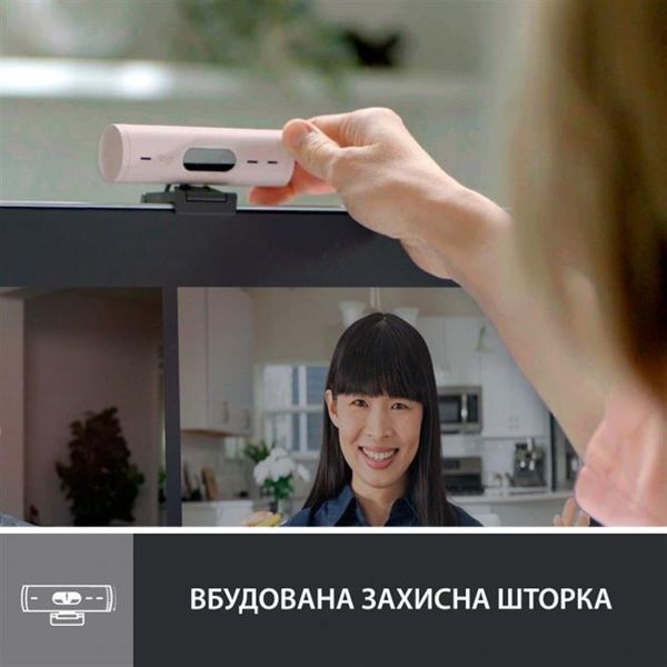 Веб-камера Logitech Brio 500 Rose (960-001421) 453740 фото