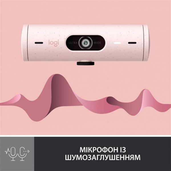Веб-камера Logitech Brio 500 Rose (960-001421) 453740 фото