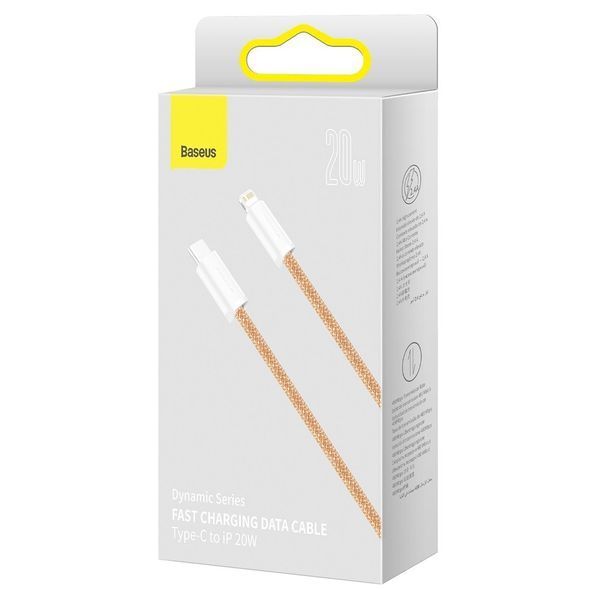 Кабель Baseus Dynamic USB Type-C - Lightning (M/M), 20W, 2 м Orange (CALD000107) 547503 фото