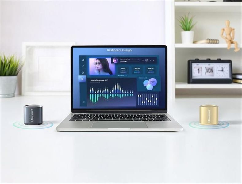 Акустична система Tronsmart Nimo Mini Speaker Polar Black + Nimo Mini Speaker Gold (994703) 493038 фото