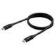 Кабель Edimax UC4 V2 USB Type-C - USB Type-C (M/M), Thunderbolt 3, 240 W, 20 V, 5 A Max, 1 м, Black (UC4-010TB) 532449 фото 1