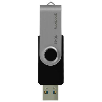 Флеш-накопичувач USB3.2 16GB Goodram UTS3 (Twister) Black (UTS3-0160K0R11) 139256 фото