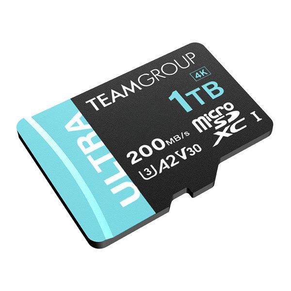 Карта пам`ятi MicroSDXC 1TB UHS-I/U3 Class 10 Team Ultra R200/W170MB/s + SD-адаптер (TULMSDX1TIA2V3022503) 550343 фото