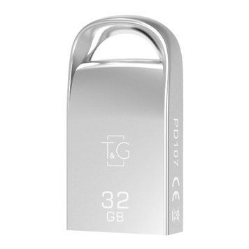 Флеш-накопичувач USB 32GB T&G 107 Metal Series Silver (TG107-32G) 305218 фото