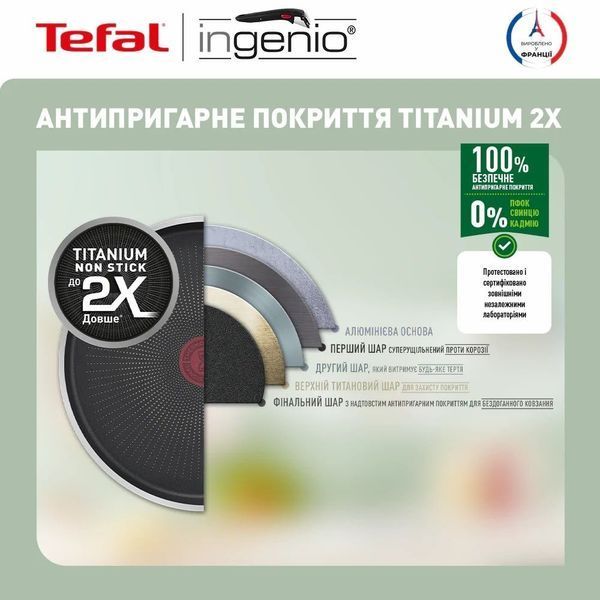 Набір посуду Tefal Ingenio XL Intense 3 предмети (L1509273) 559800 фото