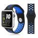 Ремінець BeCover Nike Style для Samsung Galaxy (20mm)/Watch 5/ Watch 4 40/44mm/Watch 4 Classic 42mm/Watch Active/Active 2 40/44mm/Watch 3 41mm/Gear S2/Classic/Gear Sport Black-Blue (705692) 348673 фото 2