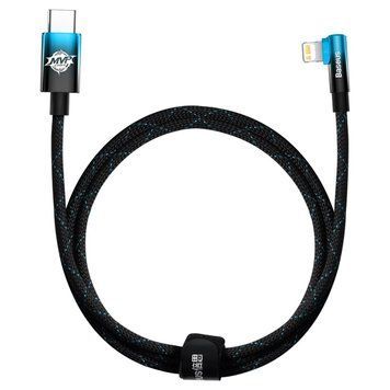 Кабель Baseus MVP 2 USB Type-C - Lightning (M/M), 20W, 1 м Black/Blue (CAVP000221) 547507 фото