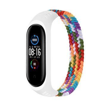 Ремінець BeCover Elastic Nylon Style для Xiaomi Mi Smart Band 5/Mi Smart Band 6 Size L Rainbow (706165) 364800 фото