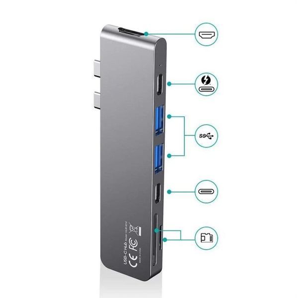 USB-хаб Choetech HUB-M14 USB Type-C 7-в-1 464128 фото