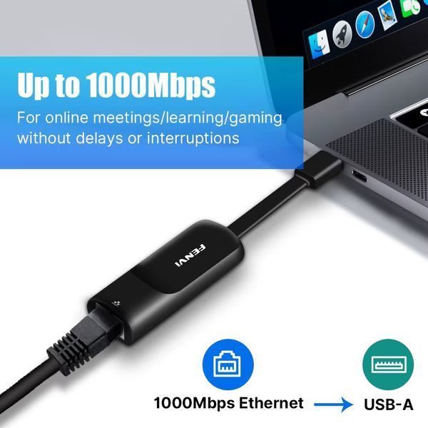 Мережевий адаптер Fenvi USB 3.0 - LAN RJ45 513611 фото