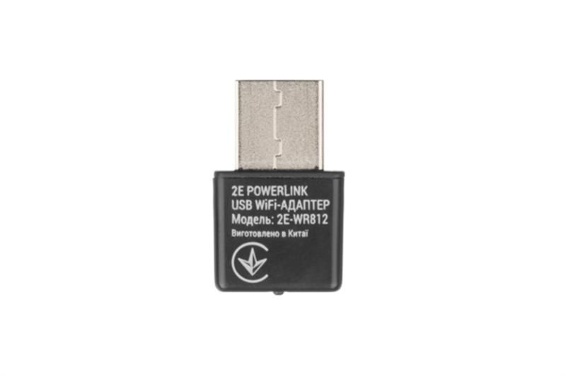 Бездротовий адаптер 2E PowerLink WR812 (N300, USB 2.0) (2E-WR812) 377514 фото