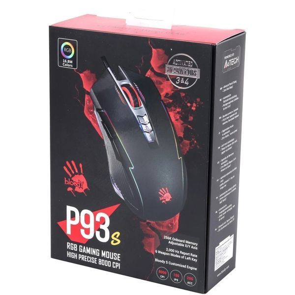 Миша A4Tech P93s Bloody Black 307438 фото