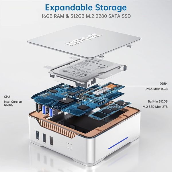 Неттоп NiPoGi GK3 Pro (665878528416) 533958 фото