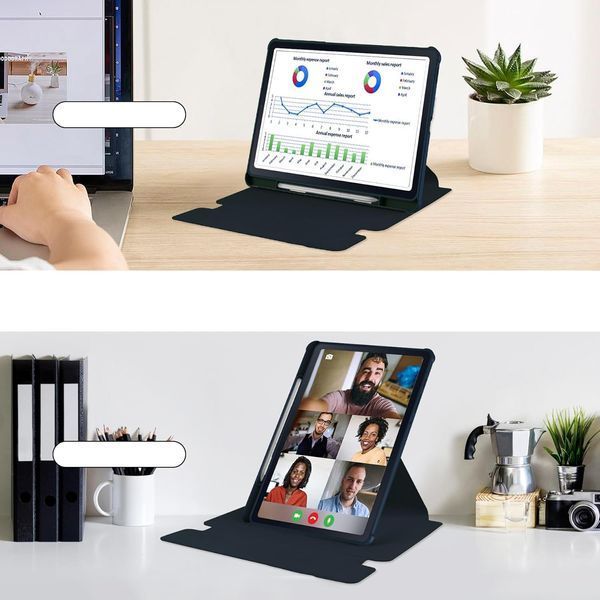 Чохол з бездротовою клавіатурою BeCover 360&deg; Rotatable для Samsung Galaxy Tab S6 Lite 10.4 SM-P620/SM-P625/SM-P627 Deep Blue (712588) 552171 фото
