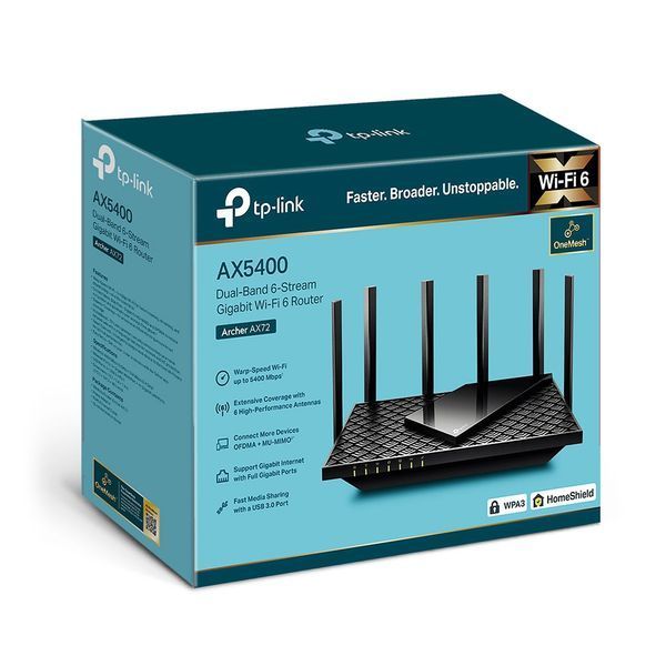 Бездротовий маршрутизатор TP-Link Archer AX72 424959 фото