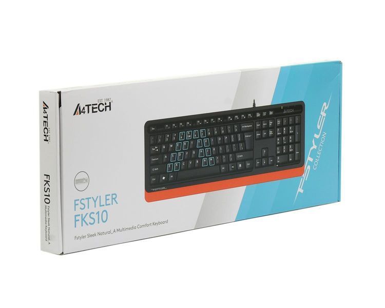 Клавіатура A4Tech Fstyler FKS10 Orange 385615 фото