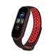 Ремінець BeCover Nike Style для Xiaomi Mi Smart Band 5/Mi Smart Band 6 Black-Red (705153) 324431 фото 2