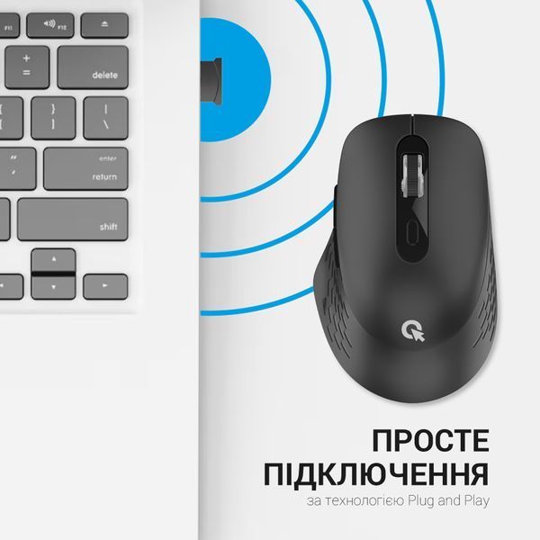 Миша бездротова OfficePro M230B Black 530653 фото