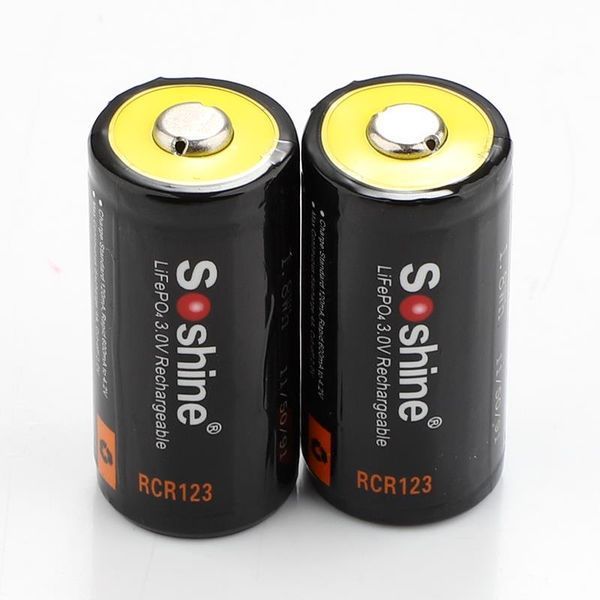 Акумулятор Soshine CR123A/16340 600mAh 1шт 481628 фото