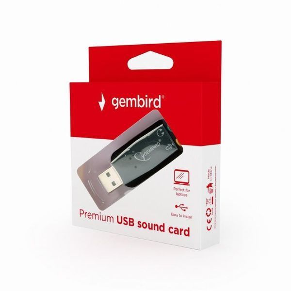 Звукова карта Gembird SC-USB2.0-01 Black 236027 фото