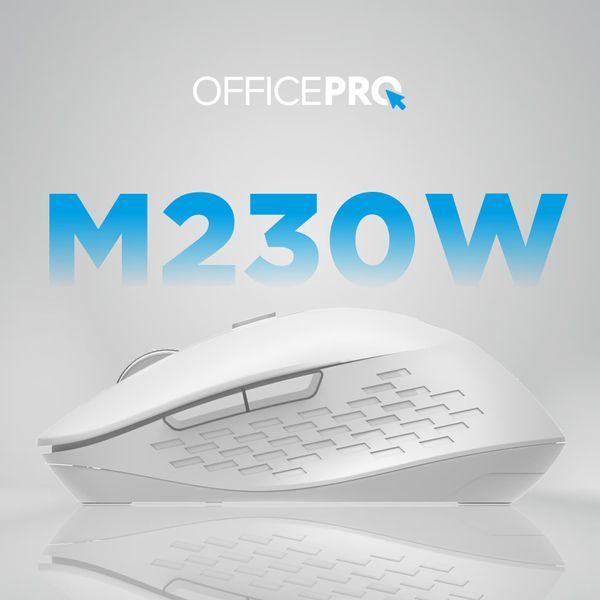 Миша бездротова OfficePro M230W White 530659 фото