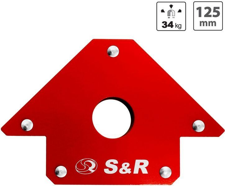 Магнітний кутник для зварки S&R до 34 кг 290102125 395548 фото