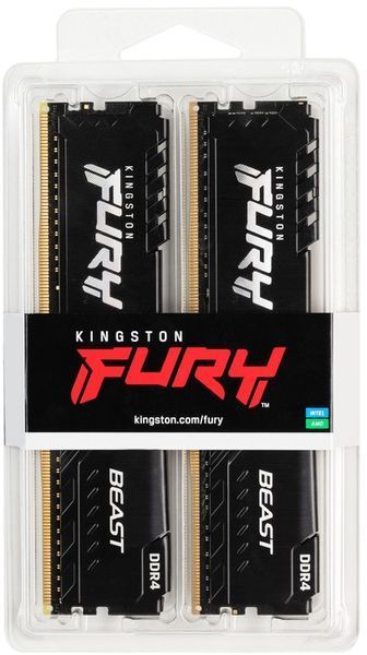 Модуль пам`ятi DDR4 2x8GB/3600 Kingston Fury Beast Black (KF436C17BBK2/16) 363805 фото