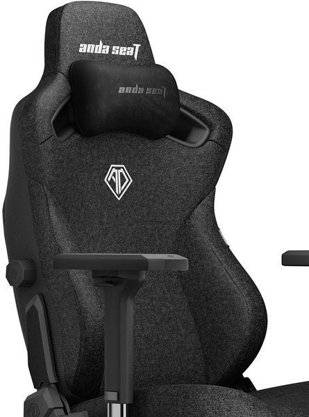 Крісло для геймерів Anda Seat Kaiser 3 Size L Fabric Black (AD12YDC-L-01-B-CF) 530834 фото