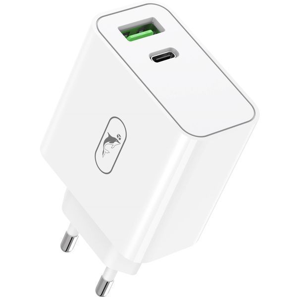 Мережевий зарядний пристрій SkyDolphin SC10 High Power PD 65W+QC3.0 White (SDMZP-000188) 533406 фото