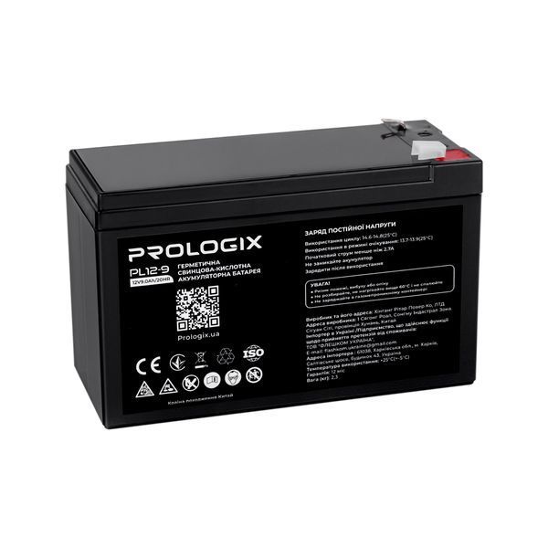 Акумуляторна батарея Prologix 12V 9AH (PL12-9) AGM 513920 фото