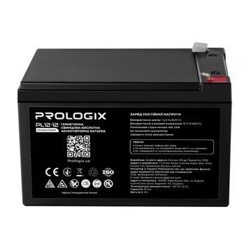 Акумуляторна батарея Prologix 12V 12AH (PL12-12) AGM 513922 фото
