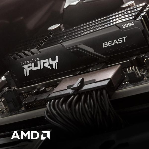 Модуль пам`ятi DDR4 2x8GB/3200 Kingston Fury Beast Black (KF432C16BBK2/16) 363806 фото