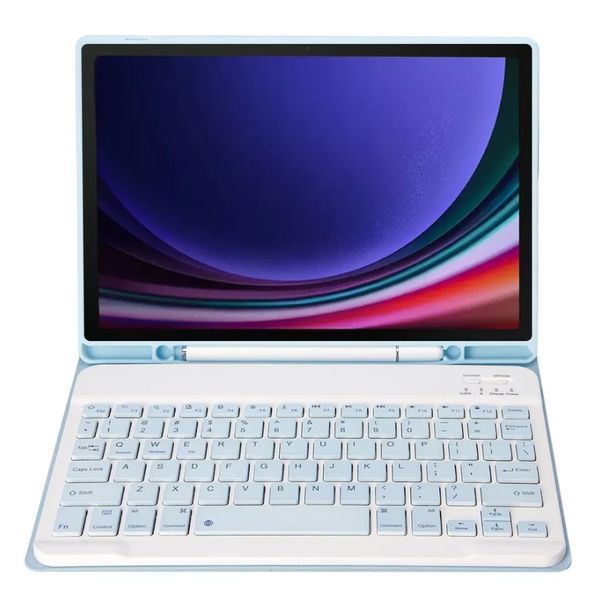 Чохол з бездротовою клавіатурою BeCover для Samsung Galaxy Tab A9 SM-X115 Light Blue (712358) 552289 фото