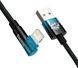 Кабель Baseus MVP 2 USB - Lightning (M/M), 2.4A, 1 м Black/Blue (CAVP000021) 547512 фото 2