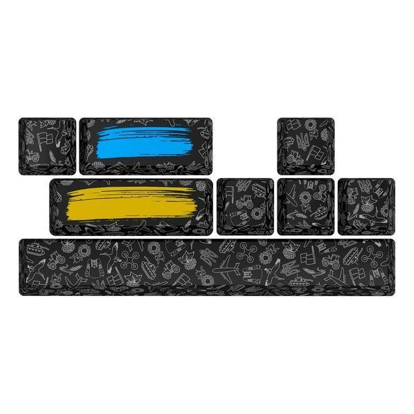 Набір кейкапів Hator PBT Keycaps Authentic Edition Black (HTS-701) 527771 фото
