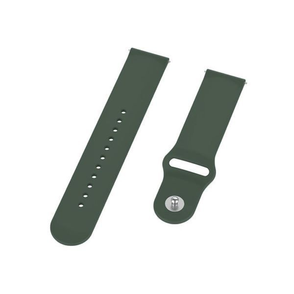 Силіконовий ремінець BeCover для Xiaomi iMi KW66/Mi Watch Color/Haylou LS01/Watch S1 Active Khaki (706364) 365916 фото