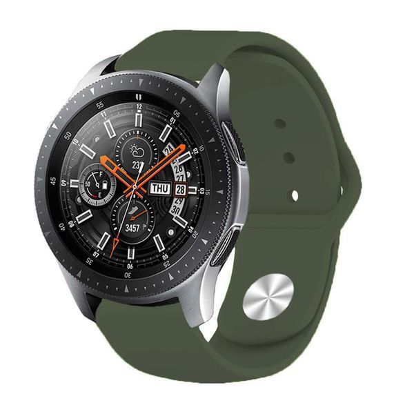 Силіконовий ремінець BeCover для Xiaomi iMi KW66/Mi Watch Color/Haylou LS01/Watch S1 Active Khaki (706364) 365916 фото