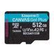 Карта пам`яті MicroSDXC 512GB UHS-I/U3 Class 10 Kingston Canvas Go! Plus R200/W160MB/s (SDCG4/512GBSP) 550110 фото 1
