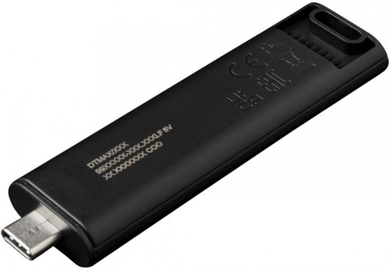 Флеш-накопичувач USB3.2 1TB Type-C Kingston DataTraveler Max Black (DTMAX/1TB) 372438 фото